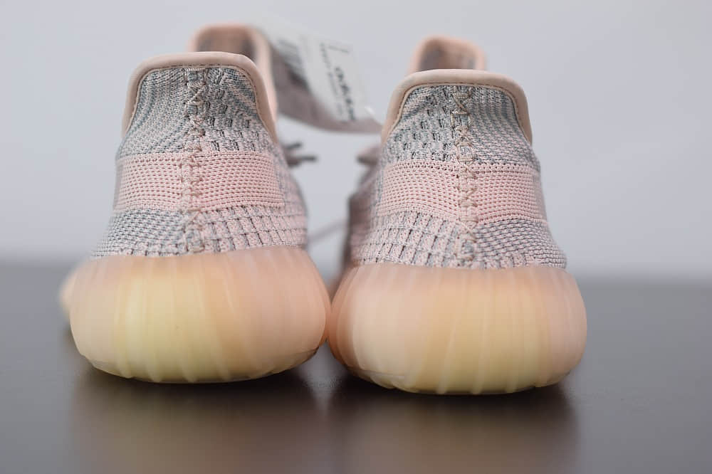 阿迪达斯ADIDAS YEZZY 350 V2粉天使爆米花休闲慢跑鞋纯原版本 货号：FV5578