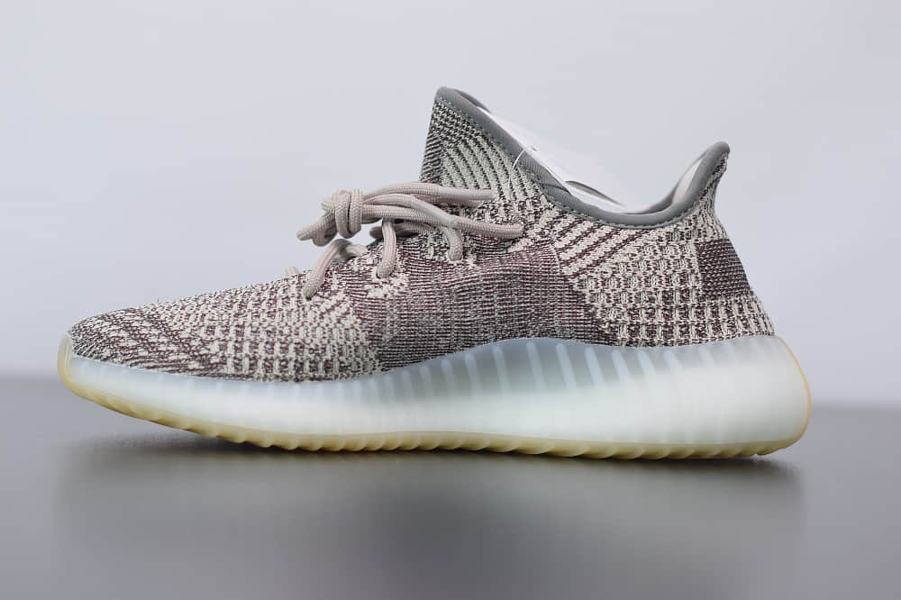 阿迪达斯ADIDAS YEZZY 350 V2黑卡其爆米花休闲慢跑鞋纯原版本 货号：FZ1267