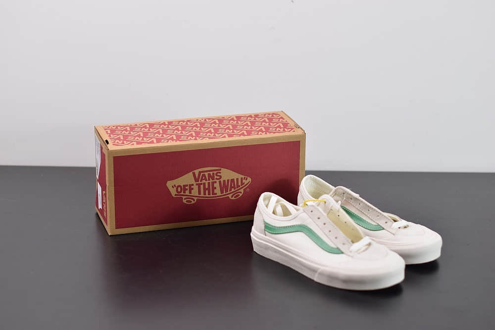 万斯R03F3 Vans Style 36 Decon SF白绿杀人鲸半月包头硫化滑板鞋纯原版本 货号：VN0A3DZ3RFX