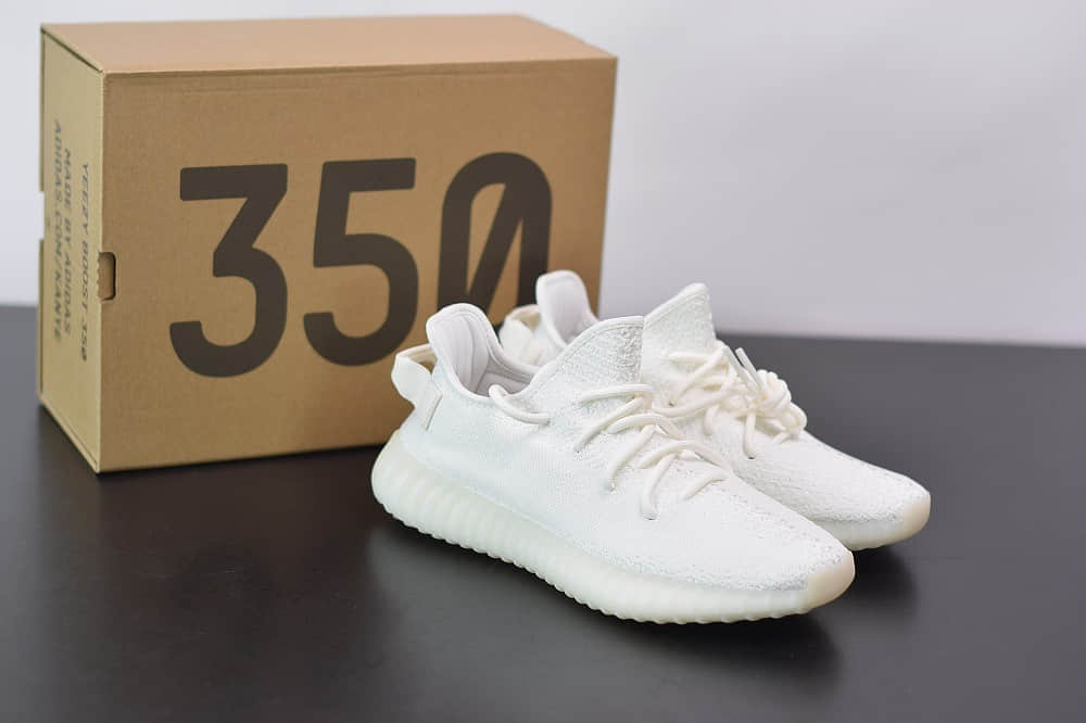 阿迪达斯ADIDAS YEZZY 350 V2冰淇淋爆米花休闲慢跑鞋纯原版本 货号：CP9366