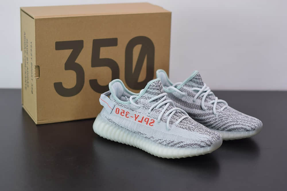 阿迪达斯ADIDAS YEZZY 350 V2可燃冰斑马休闲慢跑鞋纯原版本 货号：B37571