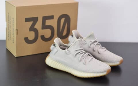 阿迪达斯ADIDAS YEZZY 350 V2芝麻色爆米花休闲慢跑鞋纯原版本 货号：F99710