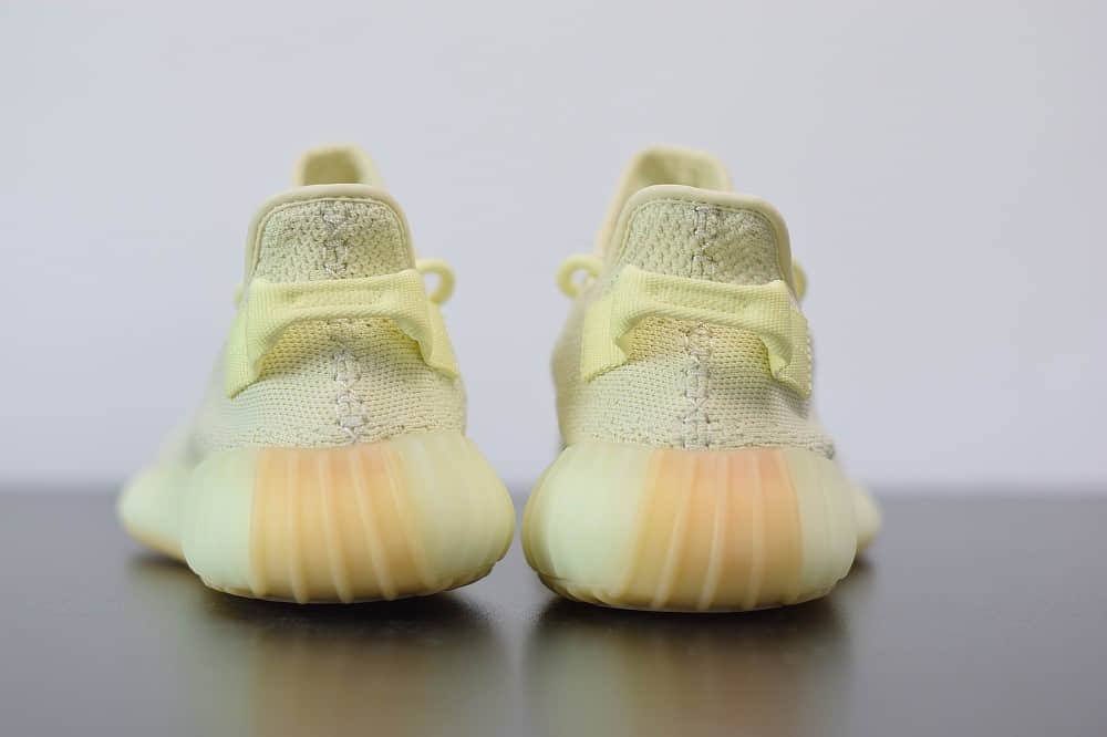 阿迪达斯ADIDAS YEZZY 350 V2奶油黄爆米花休闲慢跑鞋纯原版本 货号：F36980