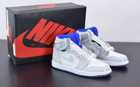 乔丹Air Jordan 1 Zoom R2T “Racer Blue” 白蓝小迪奥高帮板鞋纯原版本 货号：CK6637-104