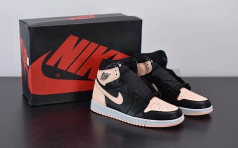 乔丹Air Jordan 1 High AJ1高帮黑粉脚趾板鞋纯原版本 货号：575441-081