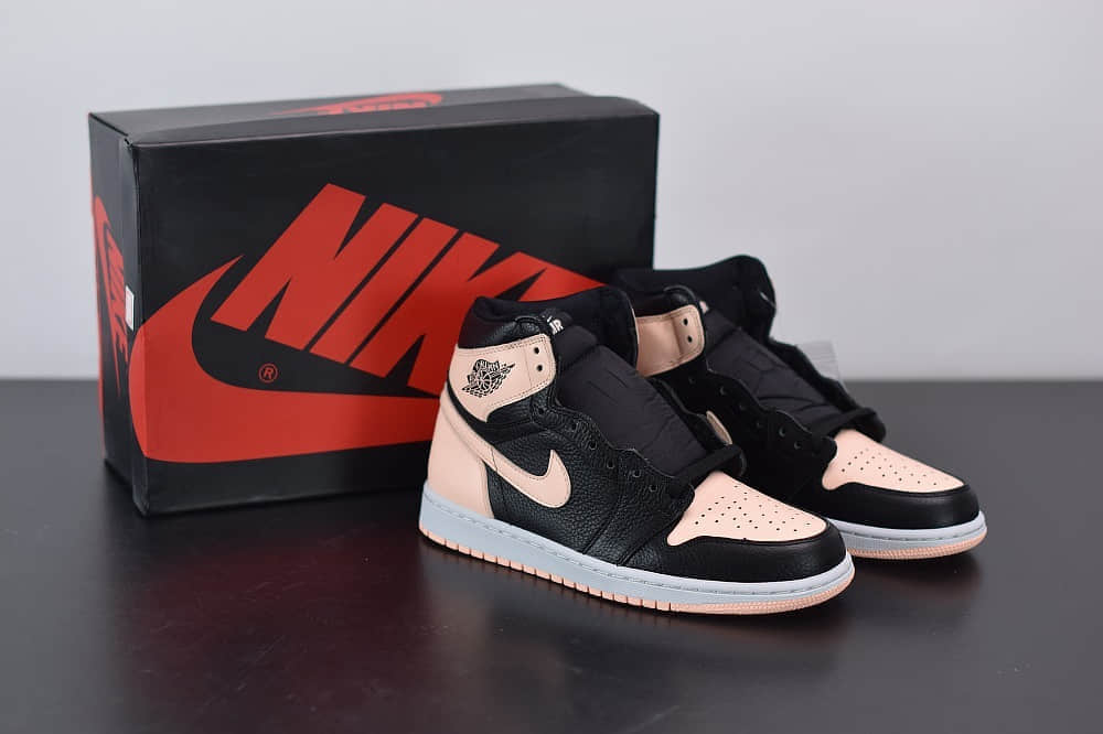 乔丹Air Jordan 1 High AJ1高帮黑粉脚趾板鞋纯原版本 货号：575441-081