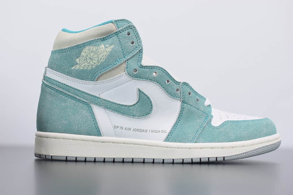 乔丹Air Jordan 1 Retro High OG “Turbo Green”AJ1高帮湖水绿蒂芙尼板鞋纯原版本 货号：555088-311