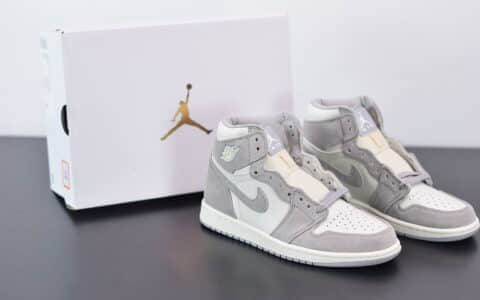 乔丹Air Jordan 1 Retro High Premium AJ1 高帮芋白灰配色纯原版本 货号： AH7389-101