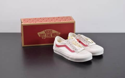 万斯Vans Style 36 Decon SF 权志龙低帮白红杀人鲸半月包头硫化帆布鞋纯原版本 货号：VN0A3DZ3OXS