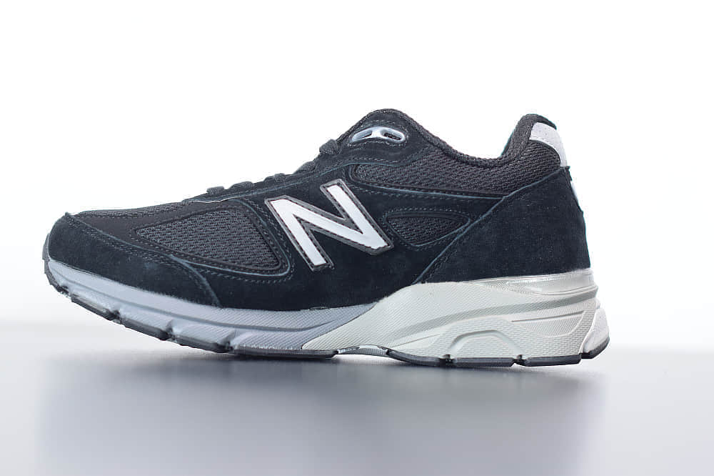 新百伦New Balanc 990V4灰黑美产系列经典复古休闲运动慢跑鞋纯原版本 货号：M990BK4