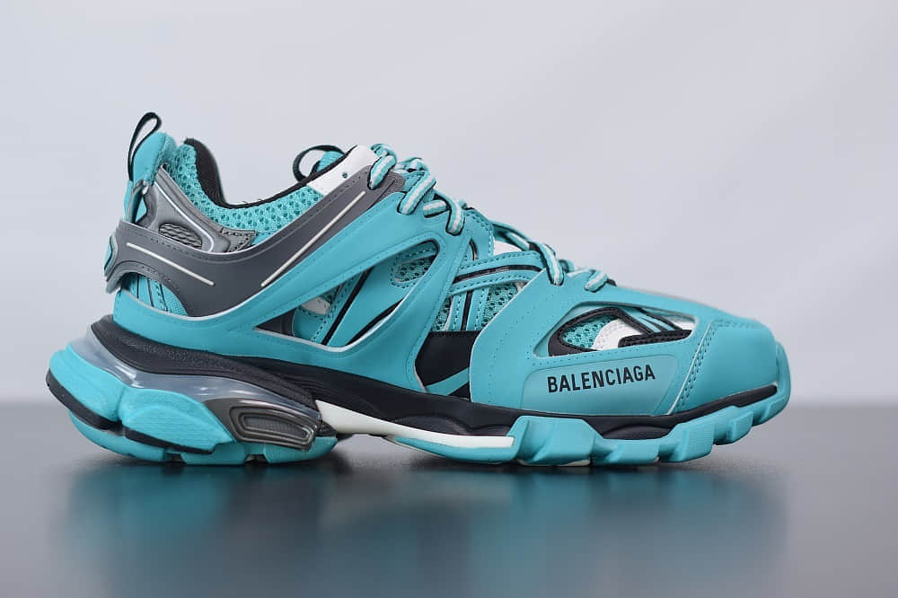 巴黎世家Balenciaga Sneaker Tess s.Gomma MAILLE WHITEORANGE青蓝色三代户外概念鞋纯原版本