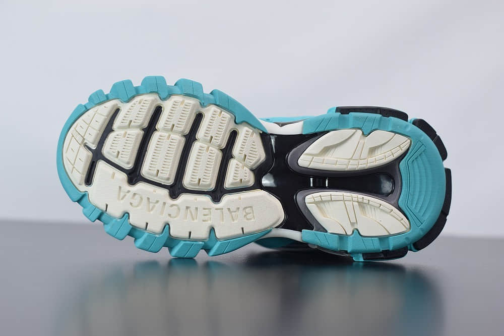 巴黎世家Balenciaga Sneaker Tess s.Gomma MAILLE WHITEORANGE青蓝色三代户外概念鞋纯原版本