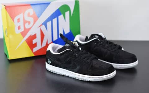 耐克Nike SB Dunk Low黑色低帮马毛面休闲板鞋纯原版本 货号：CZ5127-001