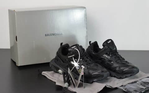 巴黎世家Balenciaga Sneaker Tess s.Gomma MAILLE WHITEORANGE黑色三代户外概念鞋 纯原版本