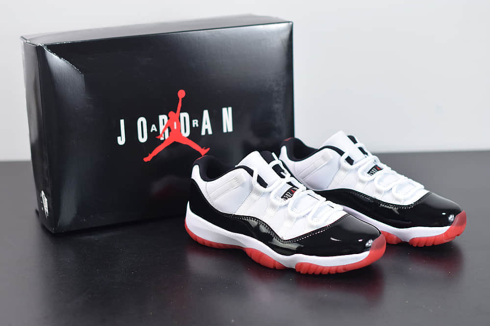 乔丹 Air Jordan 11 Retro Low“黑红外线康扣”乔11低帮时尚休闲篮球鞋纯原版本 货号：AV2187-160