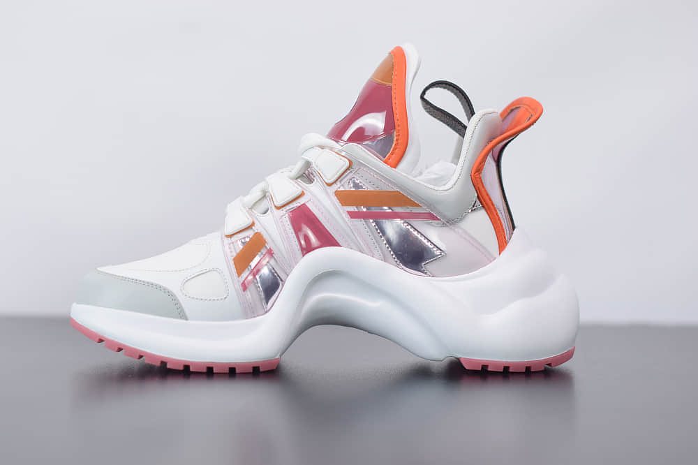 路易威登Louis Vuitton Archlight Sneakers LV白橙色复古运动鞋纯原版本 货号：1A65RA