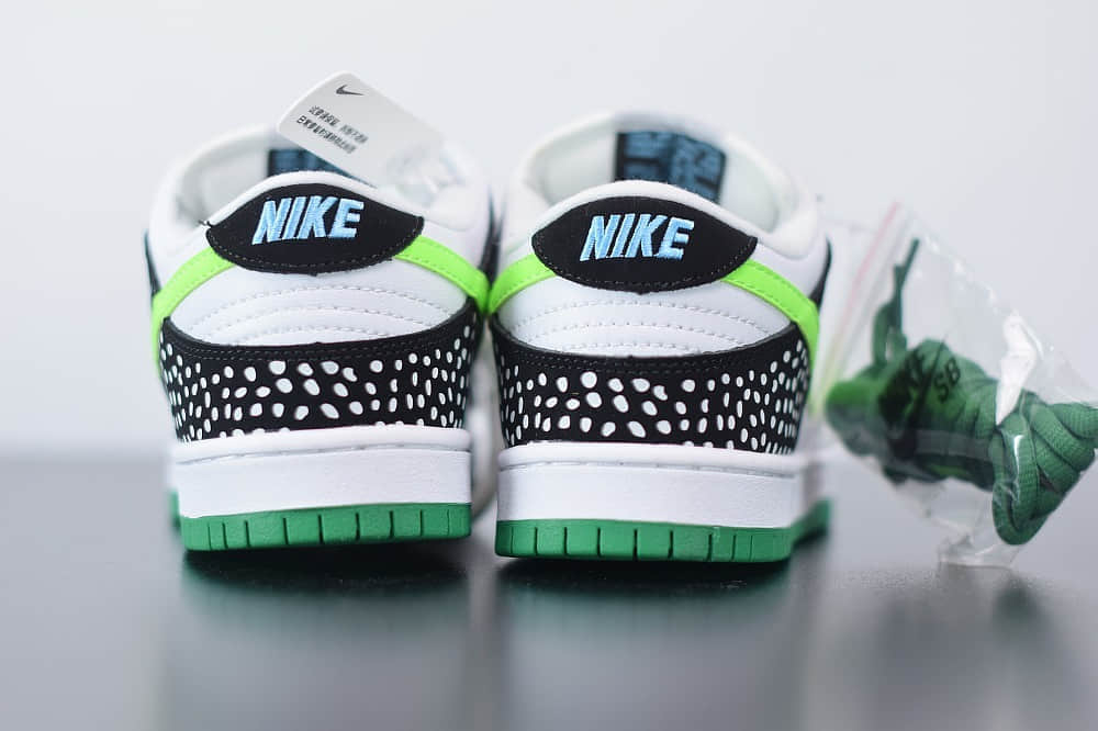 耐克Nike SB Dunk Low Loon斑点黑绿休闲运动板鞋纯原版本 货号：313170-011