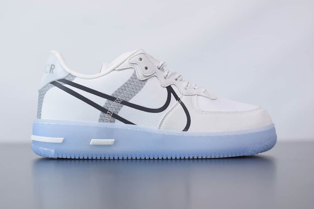 耐克Nike Air Force 1 React QS Light Bone冰块空军一号板鞋纯原版本 货号：CQ8879-100