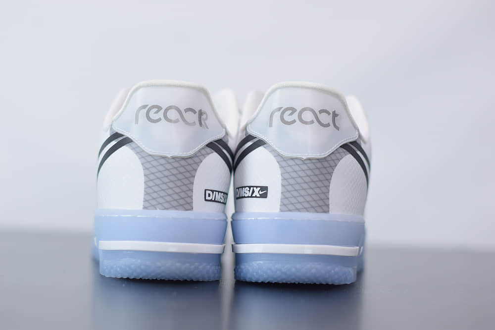 耐克Nike Air Force 1 React QS Light Bone冰块空军一号板鞋纯原版本 货号：CQ8879-100