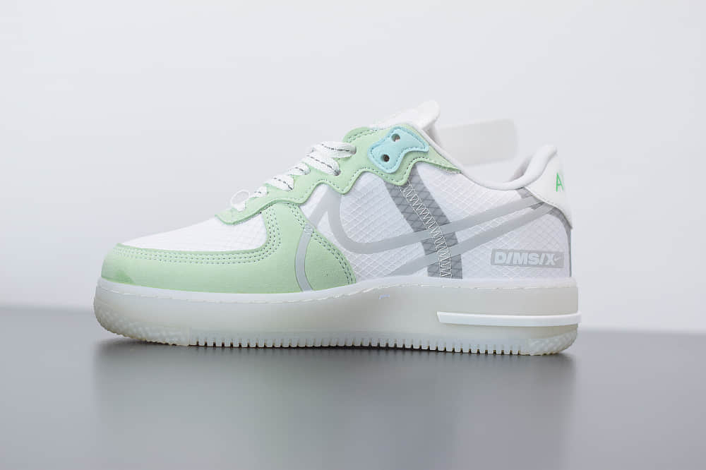 耐克Nike Air Force 1 React QS空军一号薄荷夜绿休闲板鞋纯原版本 货号：CQ8879-111