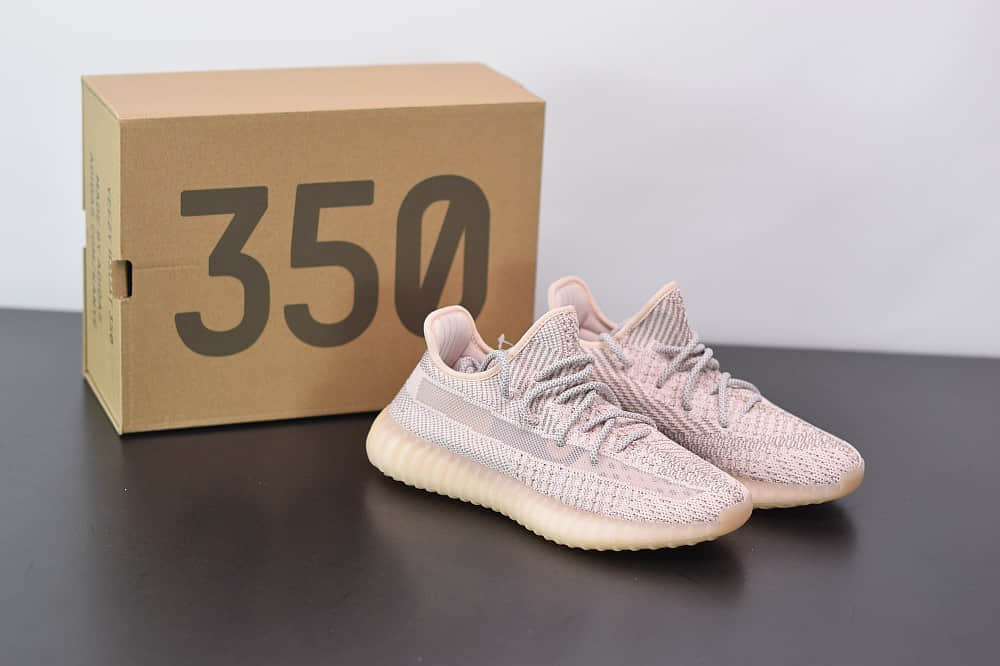 阿迪达斯ADIDAS YEZZY 350 V2粉色满天星亚洲限定慢跑鞋纯原版本 货号：FV5666