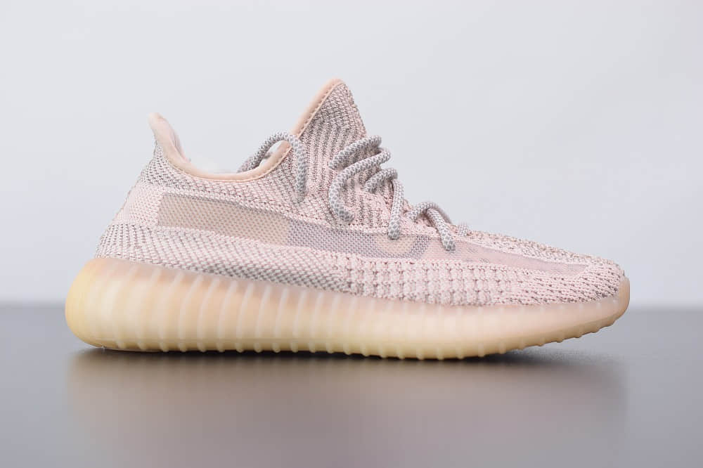 阿迪达斯ADIDAS YEZZY 350 V2粉色满天星亚洲限定慢跑鞋纯原版本 货号：FV5666