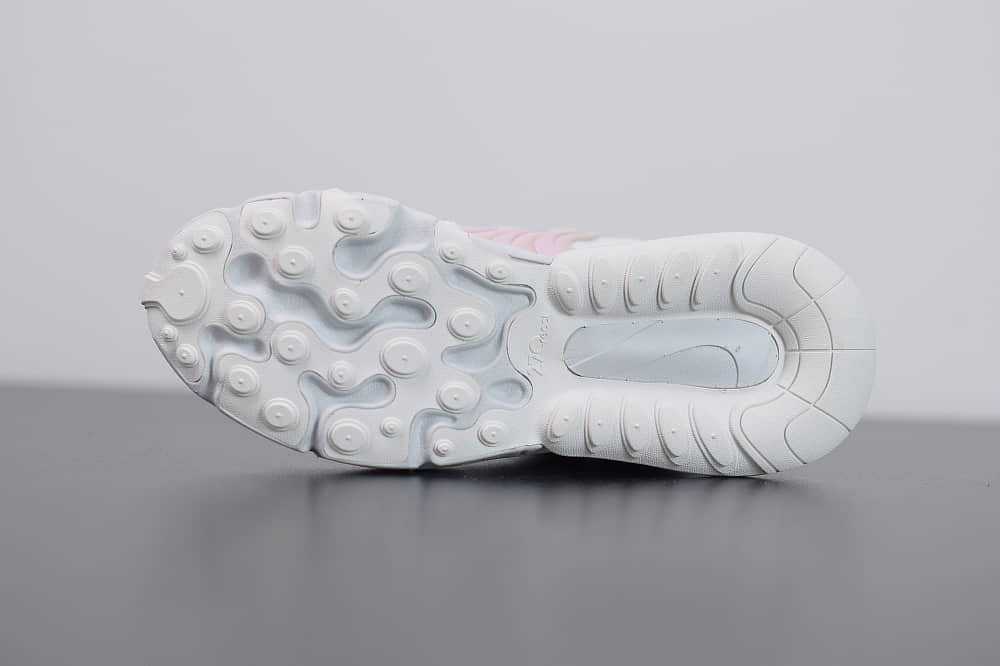 耐克Nike Air Max 270 React ENG白粉气垫运动鞋纯原版本 货号：CK2595-001