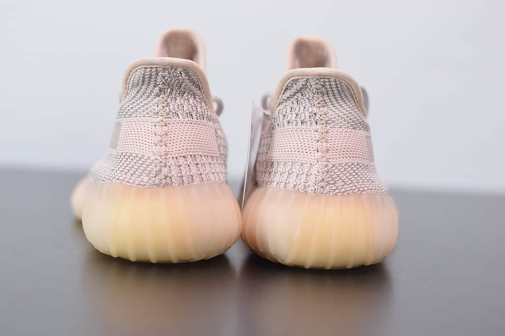 阿迪达斯ADIDAS YEZZY 350 V2粉色满天星亚洲限定慢跑鞋纯原版本 货号：FV5666