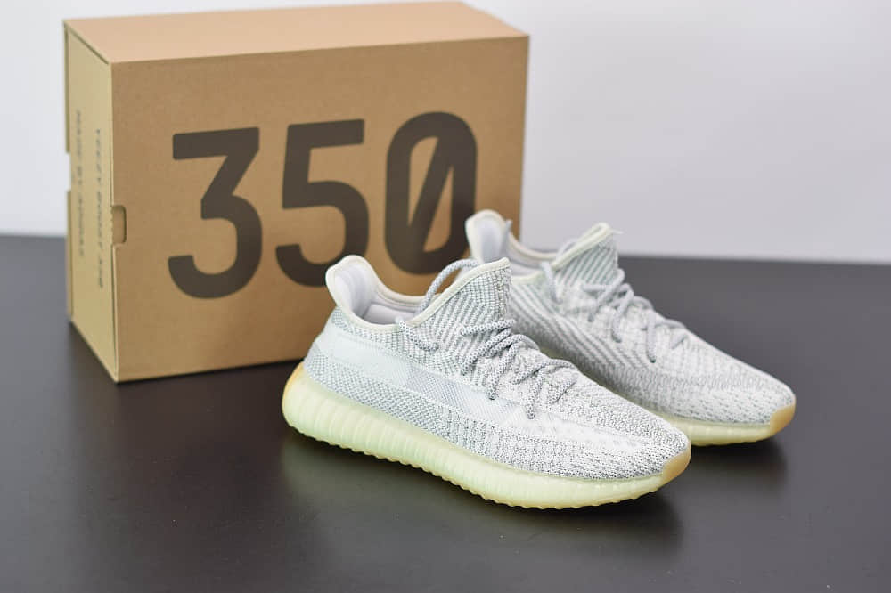 阿迪达斯Adidas Yeezy 350V2 Boost灰满天星休闲慢跑鞋纯原版本 货号：FX4349