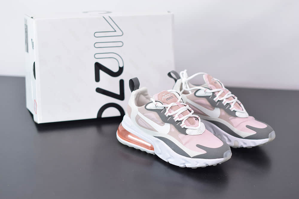 耐克Nike Air Max 270 React银粉气垫运动鞋纯原版本 货号：CI3899-500
