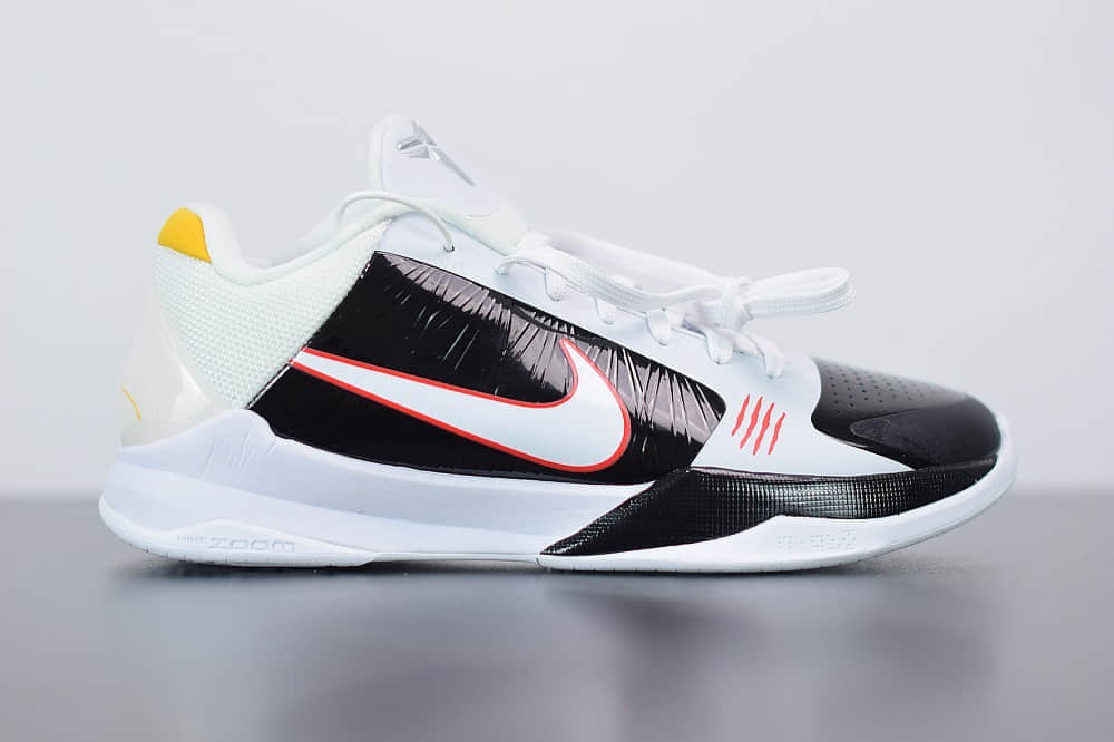耐克Zoom Kobe V Protro科比5代黑白李小龙低帮篮球鞋纯原版本 货号：CD4991-101