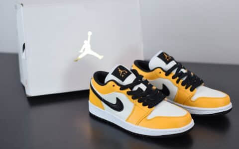 乔丹Air Jordan 1 Low湖人低帮配色休闲板鞋纯原版本 货号：CZ4776-107