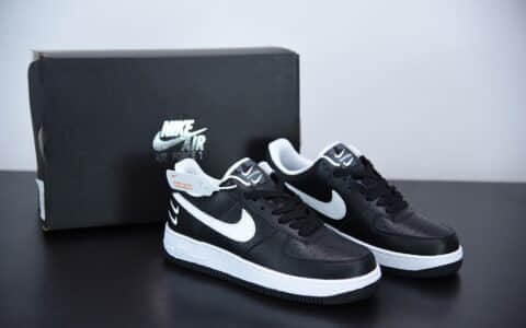 耐克NIKE Air Force 1 Low 空军一号经典款全黑白低帮休闲板鞋纯原版本 货号：DC2300-001