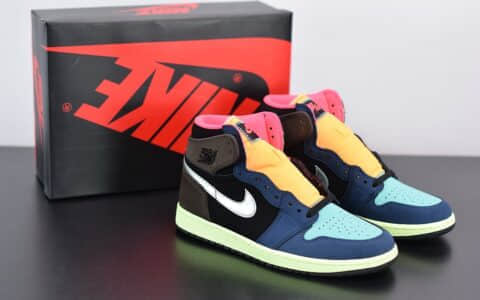 乔丹Air Jordan 1 Retro High OG Bio Hack 彩色拼接生物黑客”经典复古经典高帮百搭文化篮球鞋纯原版本 货号：555088-201