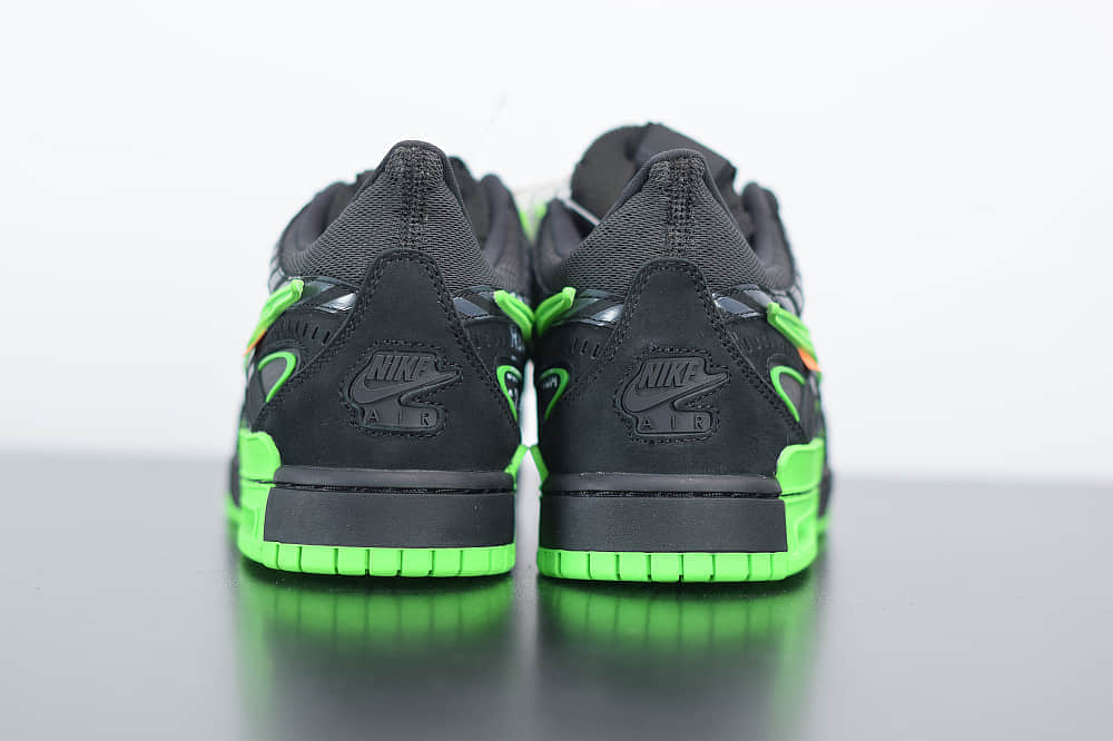 耐克OFF-WHITE x Air Rubber Dunk “Green Strike”黑绿美洲限定联名款纯原版本 货号：CU6015-001