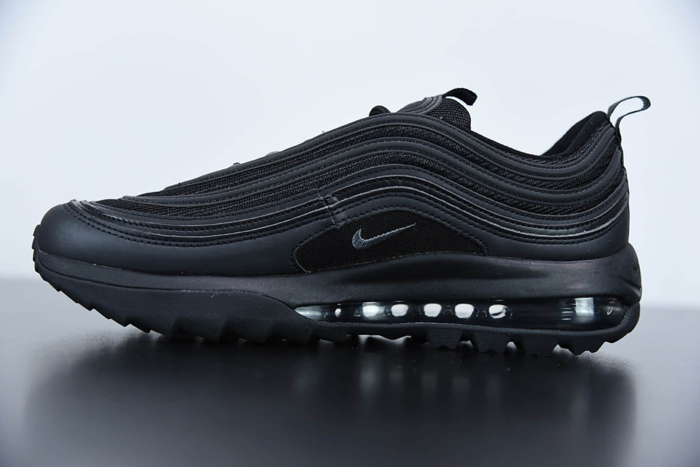 耐克Nike Golf Air Max 97G黑子弹头高尔夫球鞋纯原版本 货号：CI7538-101