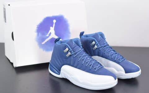 乔丹Air Jordan 12 Indigo靛青蓝男子文化篮球鞋纯原版本  货号：130690-404