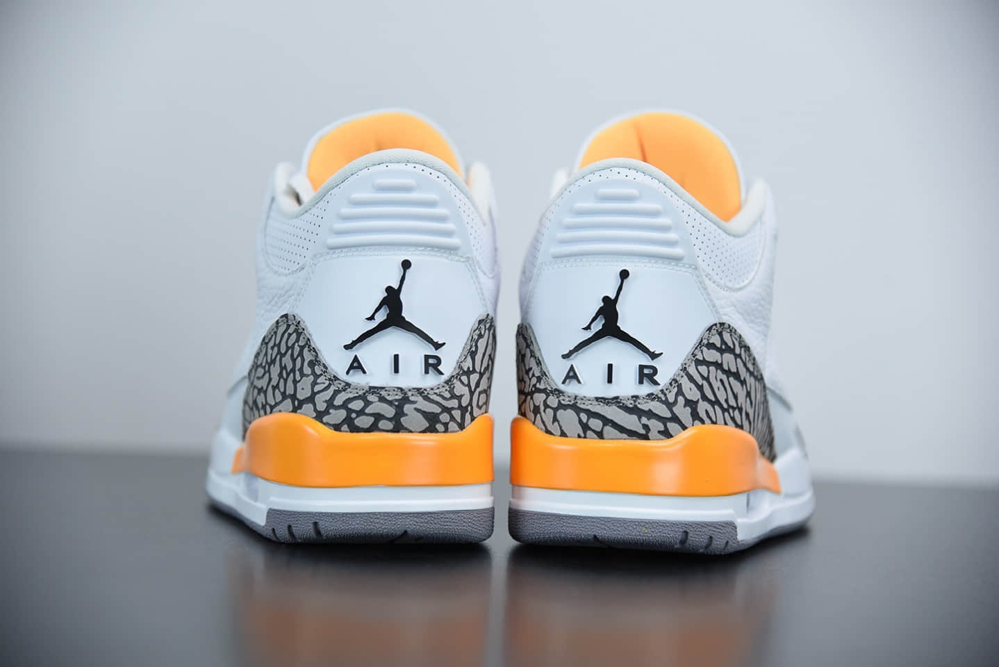 乔丹Air Jordan 3 “Laser Orange”爆裂纹湖人配色篮球鞋纯原版本 货号：CK9246-108