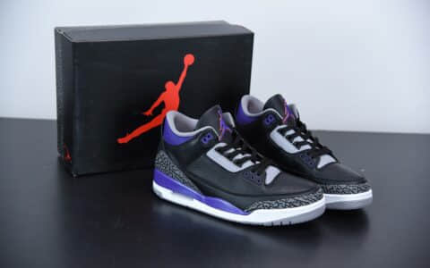 乔丹Air jordan 3 Retro FT2 Tinker Nrg 爆裂纹葡萄紫男子文化篮球鞋纯原版本 货号：CT8532-050