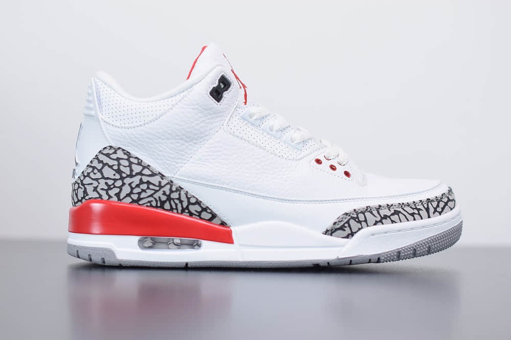 乔丹Air Jordan 3 Retro Hall of Fame爆裂纹飓风复古休闲运动文化篮球鞋纯原版本 货号：136064-116