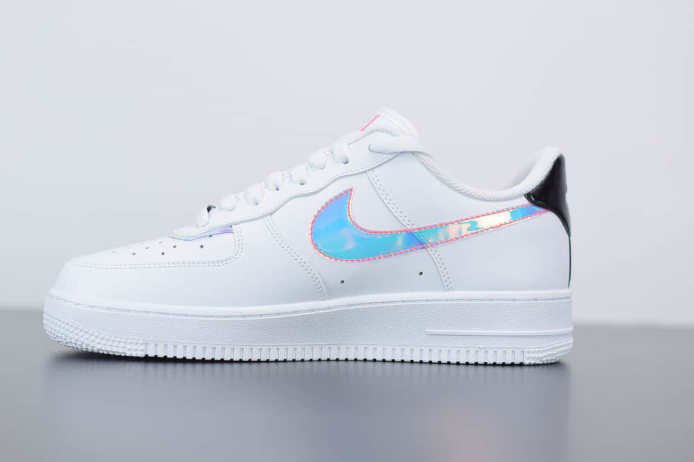 耐克NikeAir Force 1 '07 LV8Good Game电玩英雄联盟S10限量白炫彩镭射魔术贴低帮空军一号休闲板鞋纯原版本 货号：DC0710-191