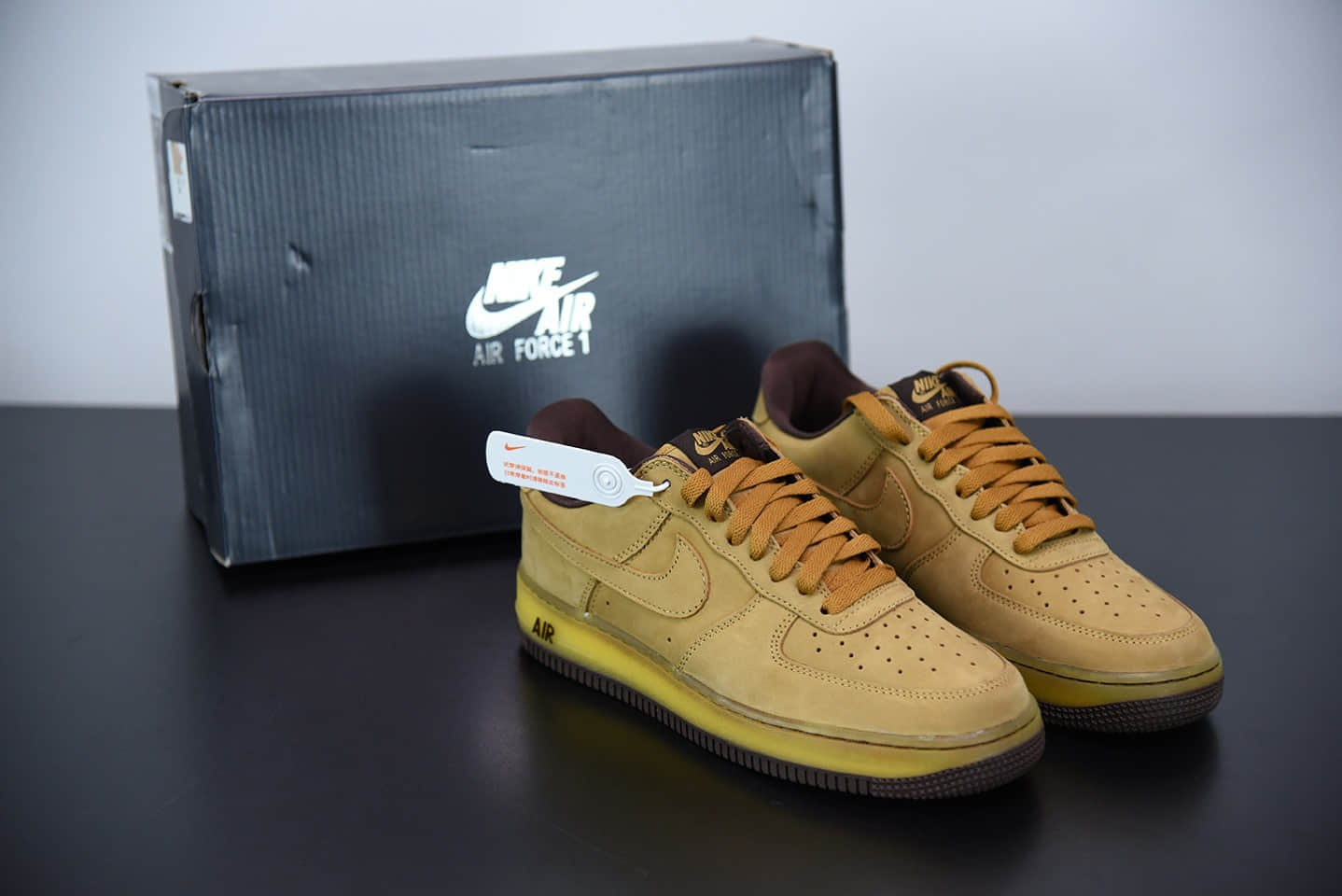 耐克Air Force 1 LoW Retro SP Wheat Mocha摩卡小麦空军一号低帮休闲板鞋纯原版本  货号：DC7504-700