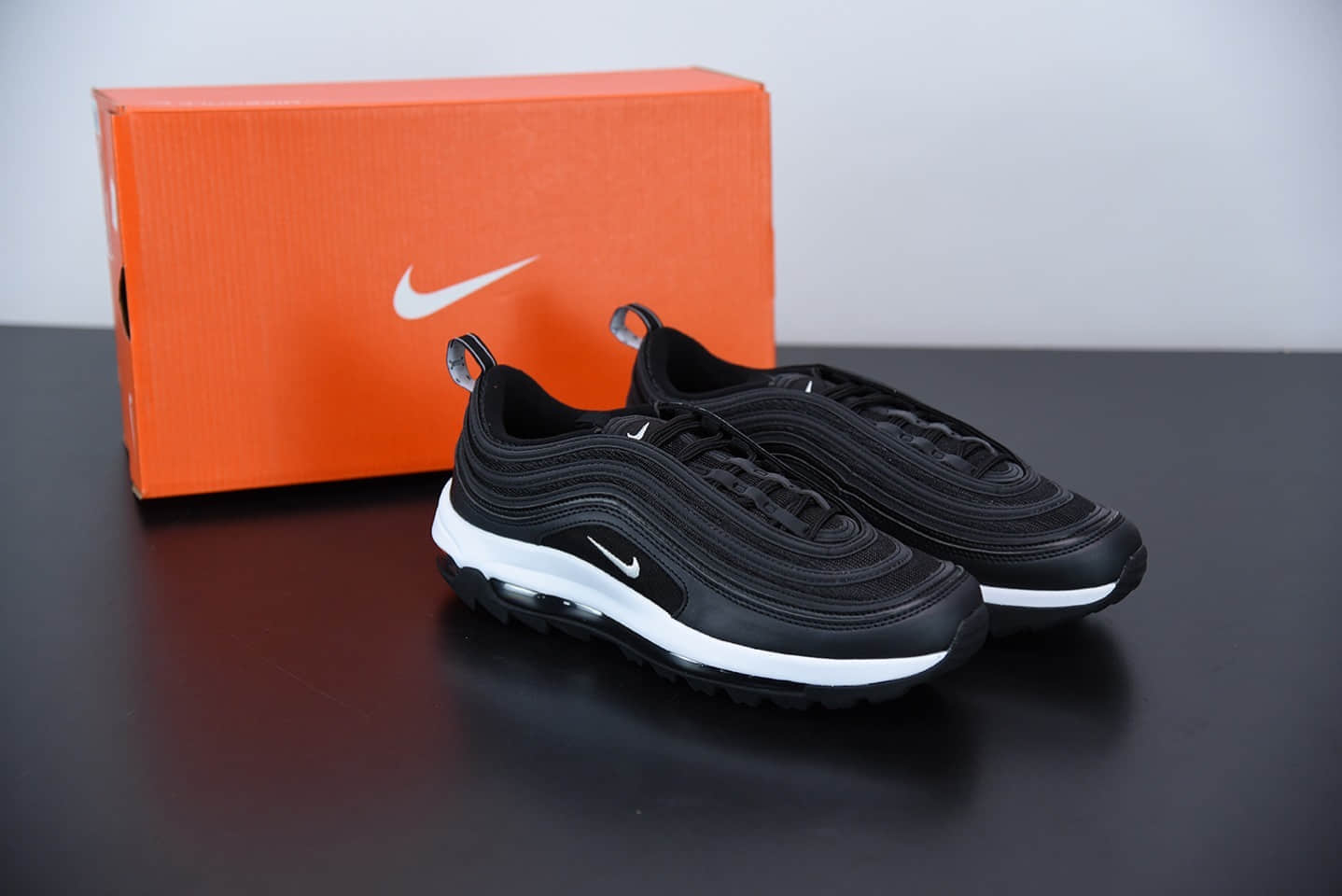 耐克Nike Wmns Air Max 97 Golf倒刺加厚大底复古气垫百搭休闲运动慢跑鞋纯原版本 货号：CI7538-002