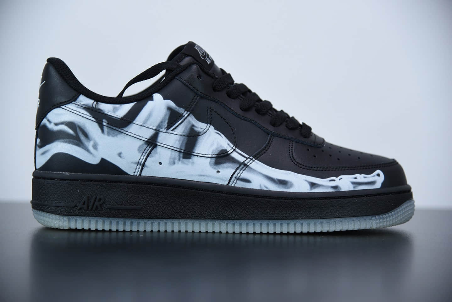 耐克Nike Air Force 1 Skeleton 骨骼万圣节骨头低帮板鞋纯原版本 货号：BQ7541 001