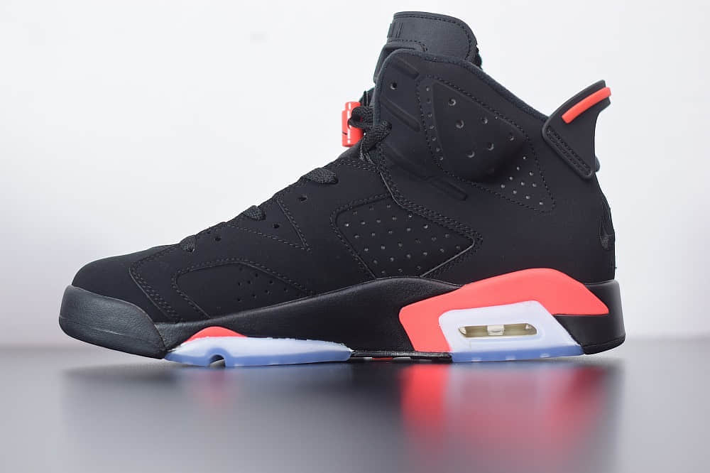 乔丹Air jordan 6 retro infrared 2019 release黑红外线复古休闲文化篮球鞋纯原版本 货号：384664-060