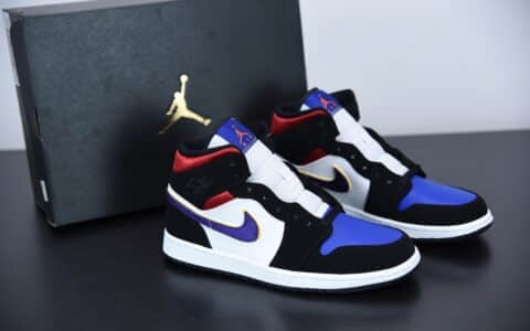 乔丹Air Jordan 1 Mid “What the”湖人红蓝中帮板鞋纯原版本 货号：852542-005