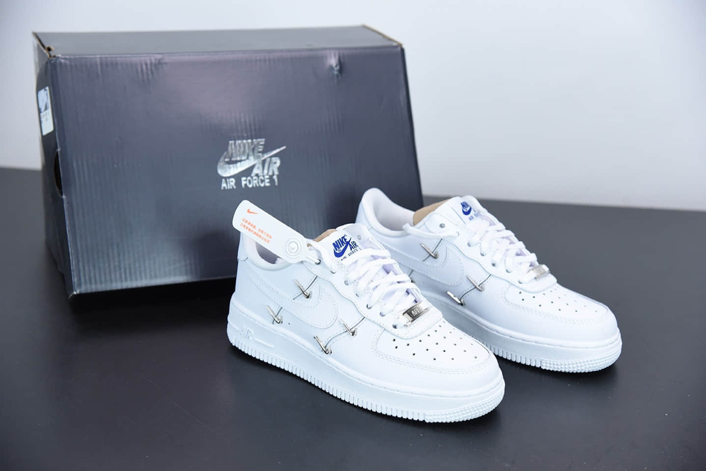 耐克Nike Air Force 1'07 Low All White 空军一号“联名小银勾”低帮休闲板鞋纯原版本货号：CT1990-100