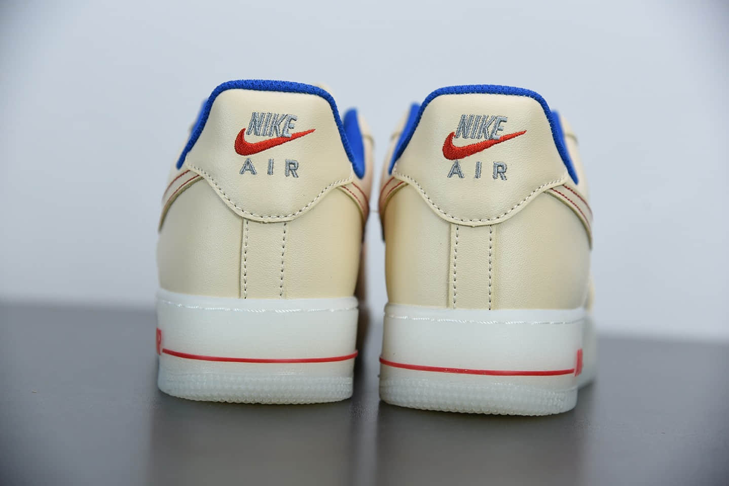 耐克Nike Air Force 1米黄蓝空军一号低帮百搭休闲运动板鞋纯原版本 货号：DH0928-800