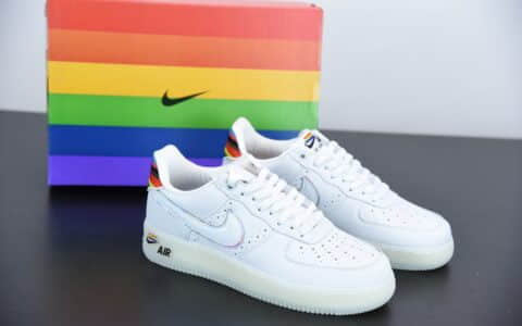 耐克Nike Air Force 1 Betrue彩虹空军一号低帮休闲运动板鞋纯原版本 货号：CV0258-100