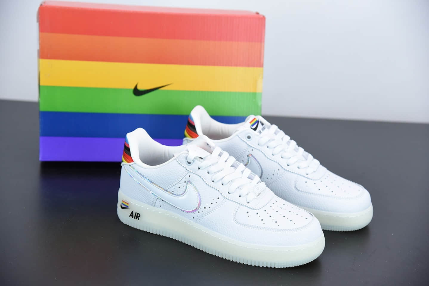 耐克Nike Air Force 1 Betrue彩虹空军一号低帮休闲运动板鞋纯原版本 货号：CV0258-100